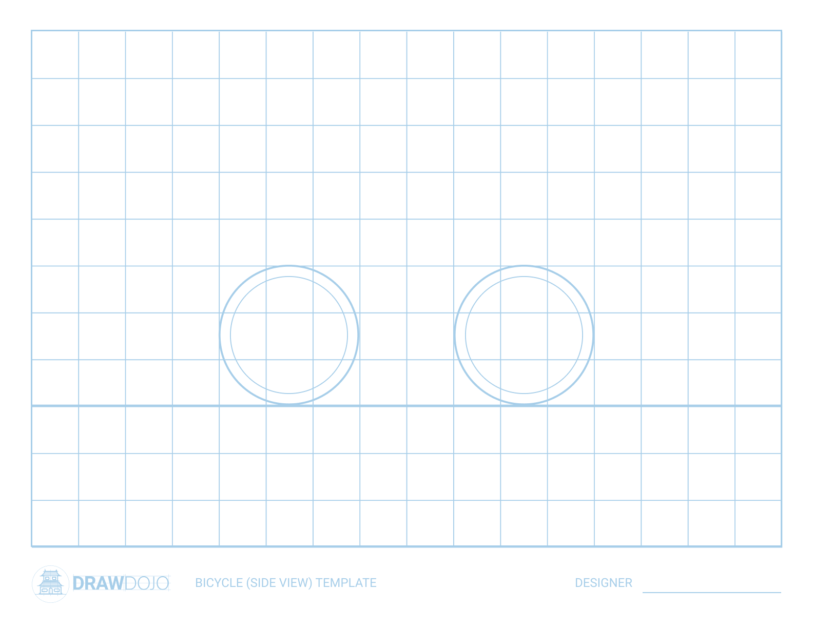 Bike Drawing Template (Side)