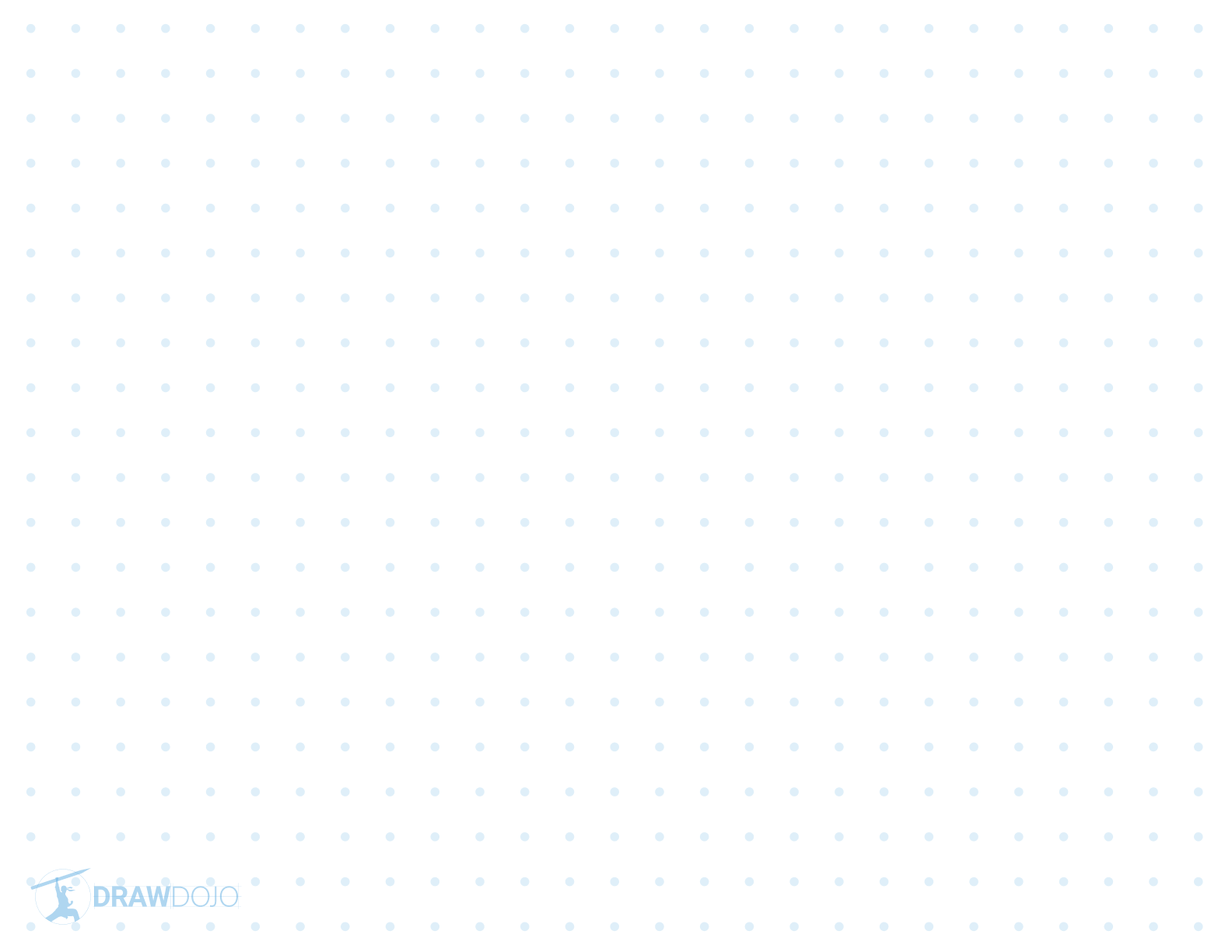 Printable large-spacing dot grid paper template
